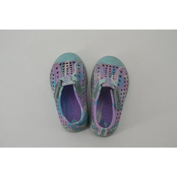 Skechers Guzman Swirl Size 5 Water Shoes Girl Blue Purple - Picture 10 of 13